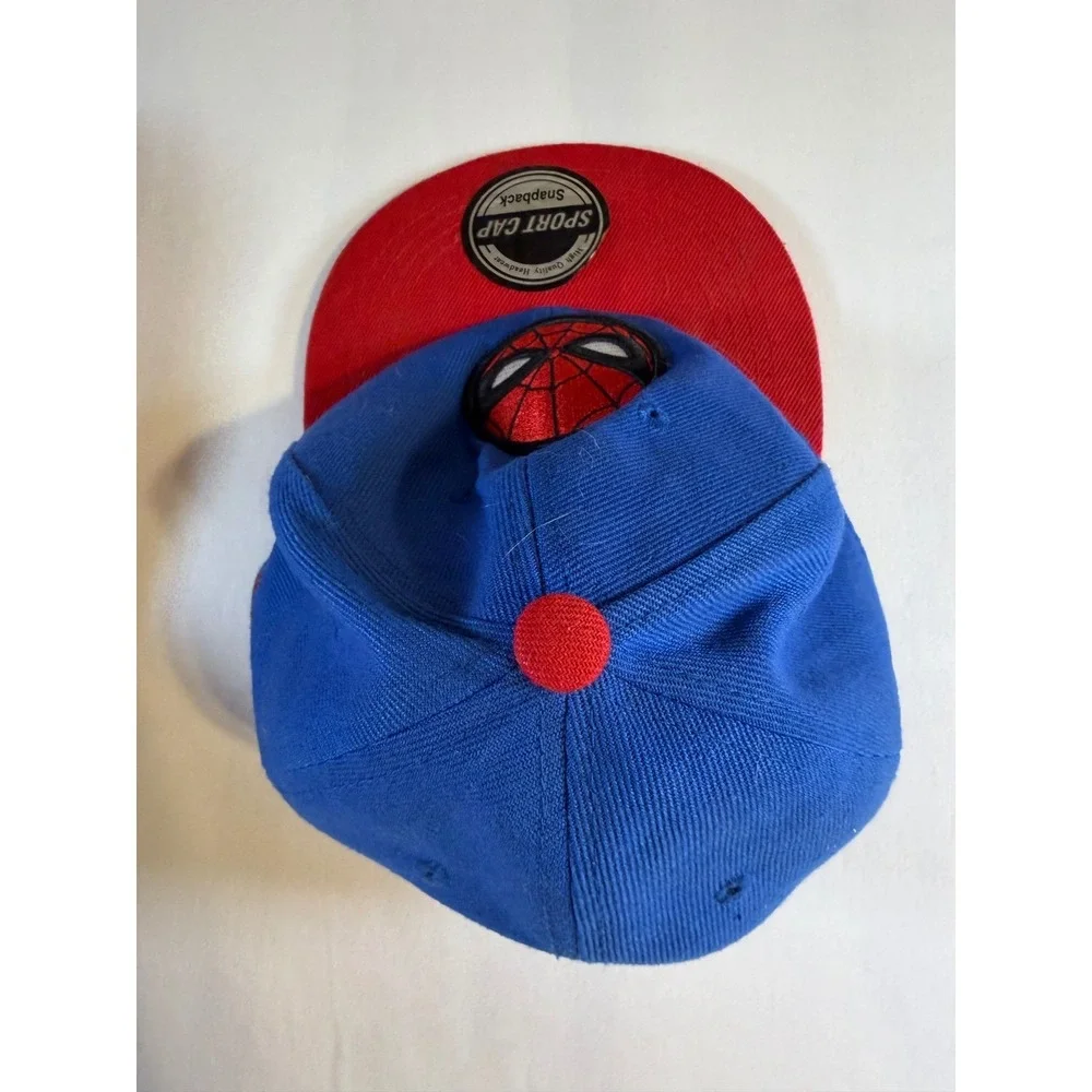 Spider-Man Marvel Comics Blue Red Snapback Hat Adjustable Sport Cap